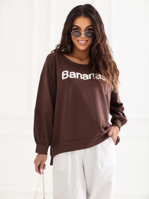 Bluza RV-BL-A1221.13 ciemny brązowy