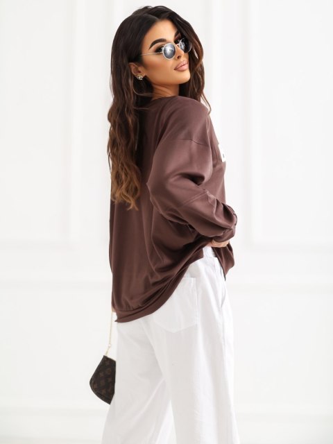 Bluza RV-BL-A1221.13 ciemny brązowy