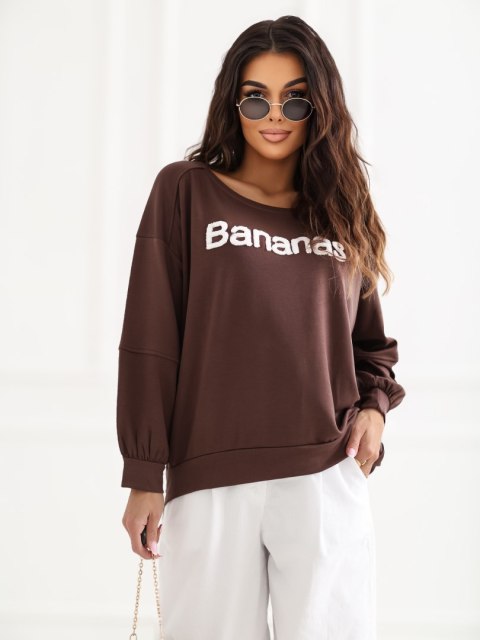 Bluza RV-BL-A1221.13 ciemny brązowy