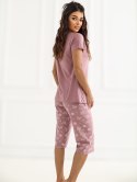 Piżama DU-PI-FP-300.94 ciemny różowy 2XL