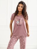 Piżama DU-PI-FP-300.94 ciemny różowy L