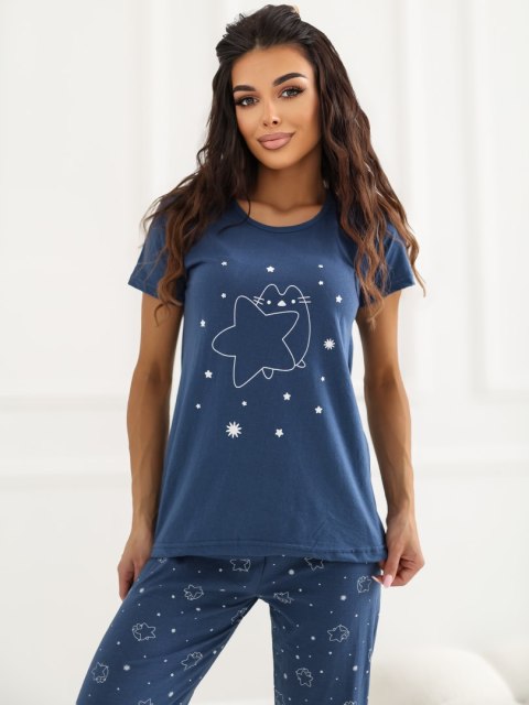 Piżama DU-PI-FP-301.76 granatowy M