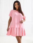 Sukienka RV-SK-A1229.10P jasny różowy S/M