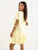 Sukienka RV-SK-A1229.10P jasny żółty S/M