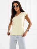 T-shirt RV-TS-6108.04 jasny żółty S
