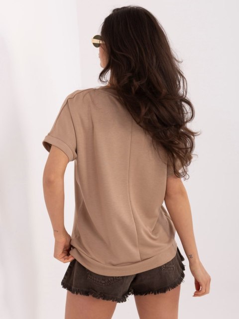 Bluzka RV-BZ-A1260.01 ciemny bezowy S/M