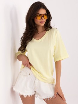 T-shirt RV-BZ-A1268.18 jasny żółty S/M