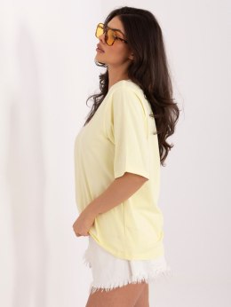 T-shirt RV-BZ-A1268.18 jasny żółty S/M