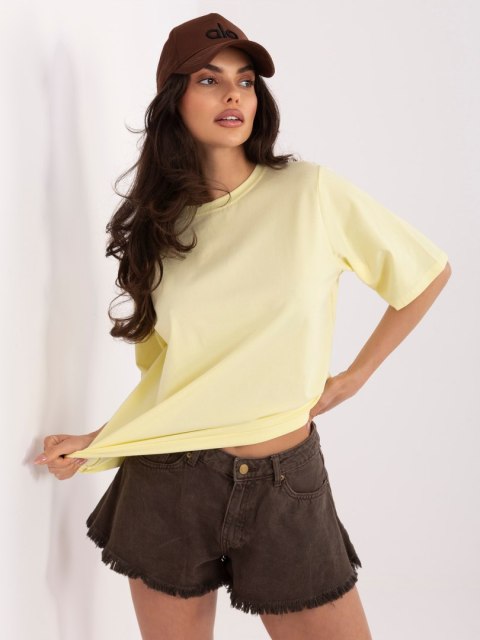 T-shirt RV-TS-A1089.87 jasny żółty S/M