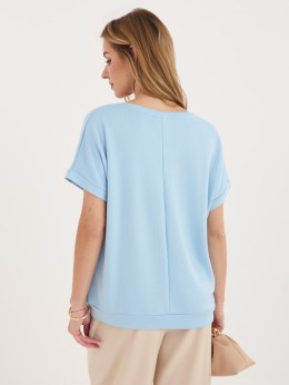 Bluzka RV-BZ-A1258.00 jasny niebieski