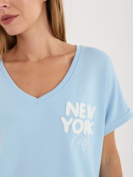 Bluzka RV-BZ-A1258.00 jasny niebieski