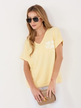 Bluzka RV-BZ-A1258.00 jasny żółty