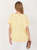 Bluzka RV-BZ-A1258.00 jasny żółty