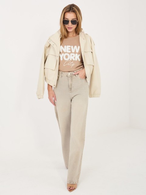 Bluzka RV-BZ-A1262.00 ciemny bezowy L/XL