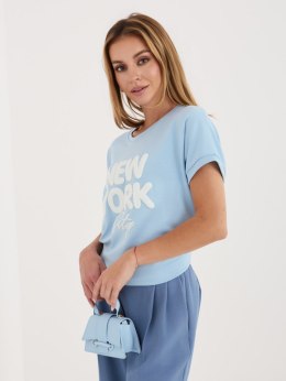 Bluzka RV-BZ-A1262.00 jasny niebieski L/XL