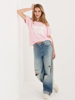 Bluzka RV-BZ-A1262.00 jasny różowy L/XL