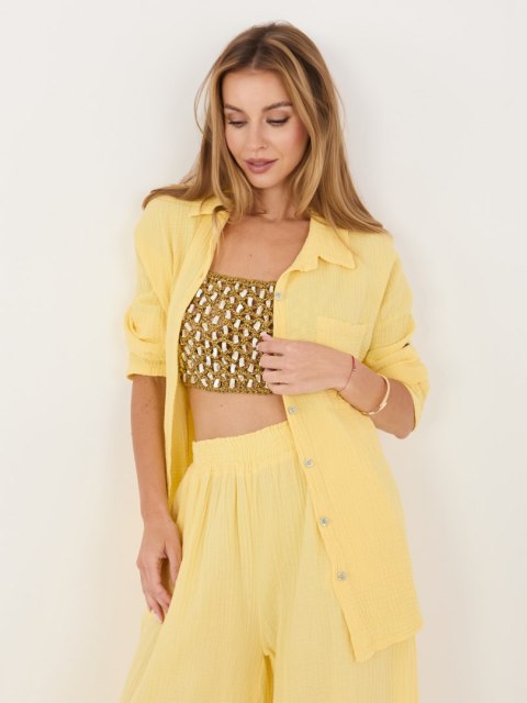 Koszula MI-KS-2337.18 jasny żółty