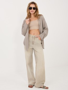 Koszula MI-KS-82377.83 ciemny bezowy