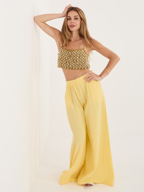 Spodnie MI-SP-2563.02 jasny żółty