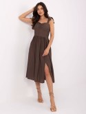 Sukienka MI-SK-A1830.69 ciemny brązowy