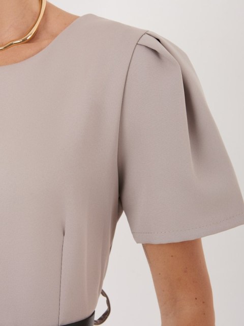 Sukienka MI-SK-A2328.91 ciemny bezowy