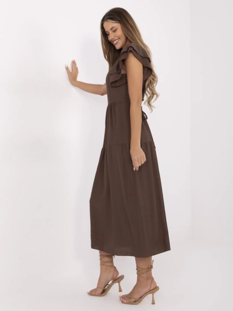 Sukienka MI-SK-A2489.21 brązowy