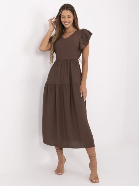 Sukienka MI-SK-A2489.21 brązowy