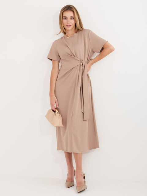 Sukienka MI-SK-A5449.92 ciemny bezowy