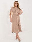 Sukienka MI-SK-A5449.92 ciemny bezowy