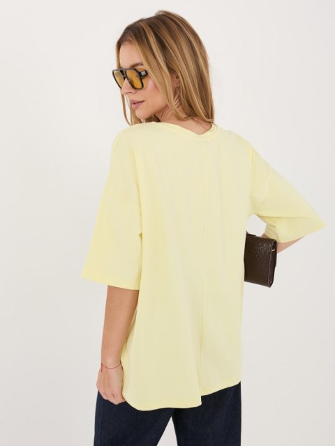 T-shirt RV-BZ-A1230.12 jasny żółty L/XL