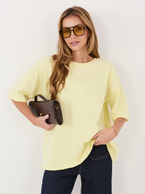 T-shirt RV-BZ-A1230.12 jasny żółty S/M