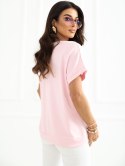Bluzka RV-BZ-A1258.00 jasny różowy