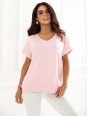 Bluzka RV-BZ-A1258.00 jasny różowy