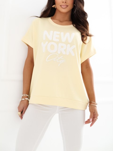 Bluzka RV-BZ-A1262.00 jasny żółty S/M