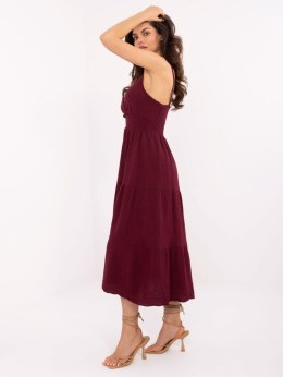 Sukienka MI-SK-62200.76 bordowy