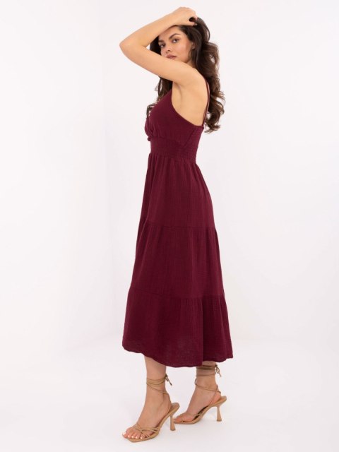 Sukienka MI-SK-62200.76 bordowy