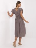 Sukienka MI-SK-A2489.21 ciemny bezowy