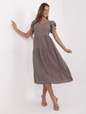 Sukienka MI-SK-A2489.21 ciemny bezowy