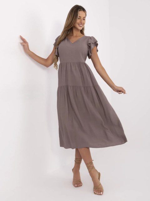 Sukienka MI-SK-A2489.21 ciemny bezowy