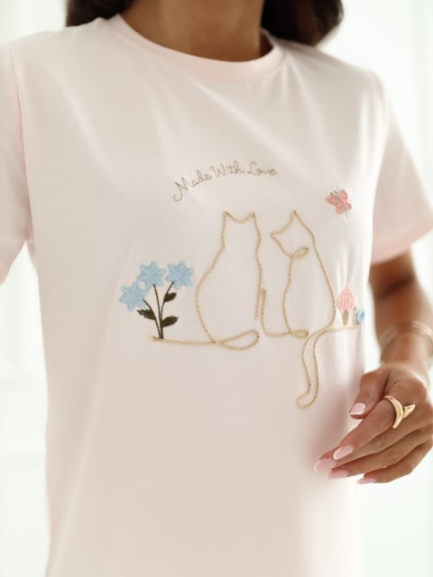 T-shirt IR-TS-R2766.60 jasny różowy S/M