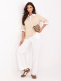 Bluzka LK-BZ-510218.02 beżowy M/L
