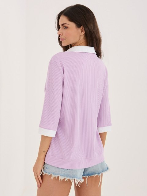 Bluzka LK-BZ-510218.02 jasny fioletowy L/XL