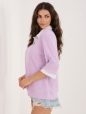 Bluzka LK-BZ-510218.02 jasny fioletowy M/L