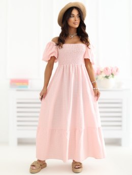 Sukienka IR-SK-2802.18 brzoskwiniowy