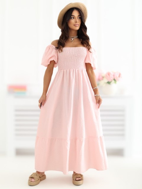 Sukienka IR-SK-2802.18 brzoskwiniowy