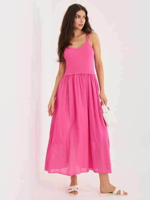 Sukienka MI-SK-22586.62 fuksjowy