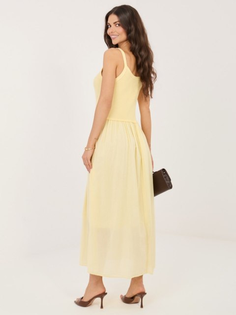 Sukienka MI-SK-22586.62 jasny żółty