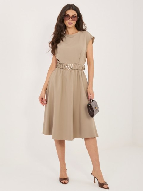 Sukienka MI-SK-3430-1.01 ciemny bezowy