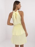 Sukienka MI-SK-92166.71P jasny żółty