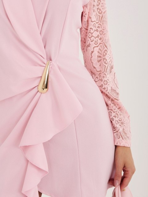 Sukienka MI-SK-A1664.91 jasny różowy